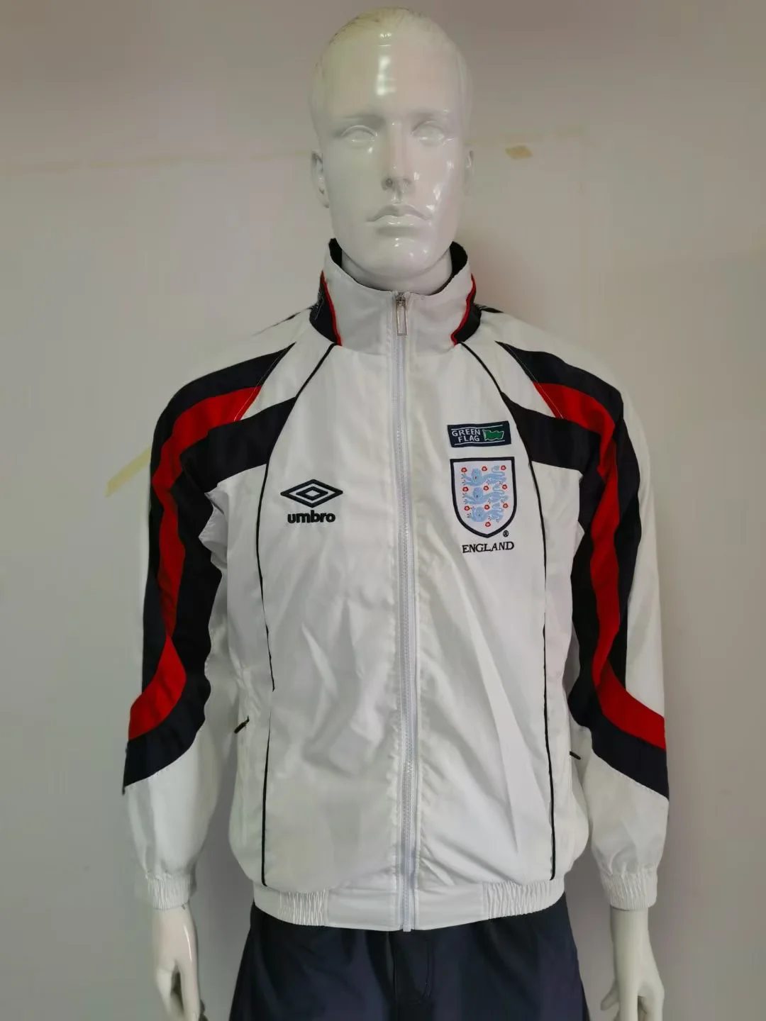 24 25 England white classic Windbreaker Jacket size S-2XL 24 25 英格兰 复古风衣