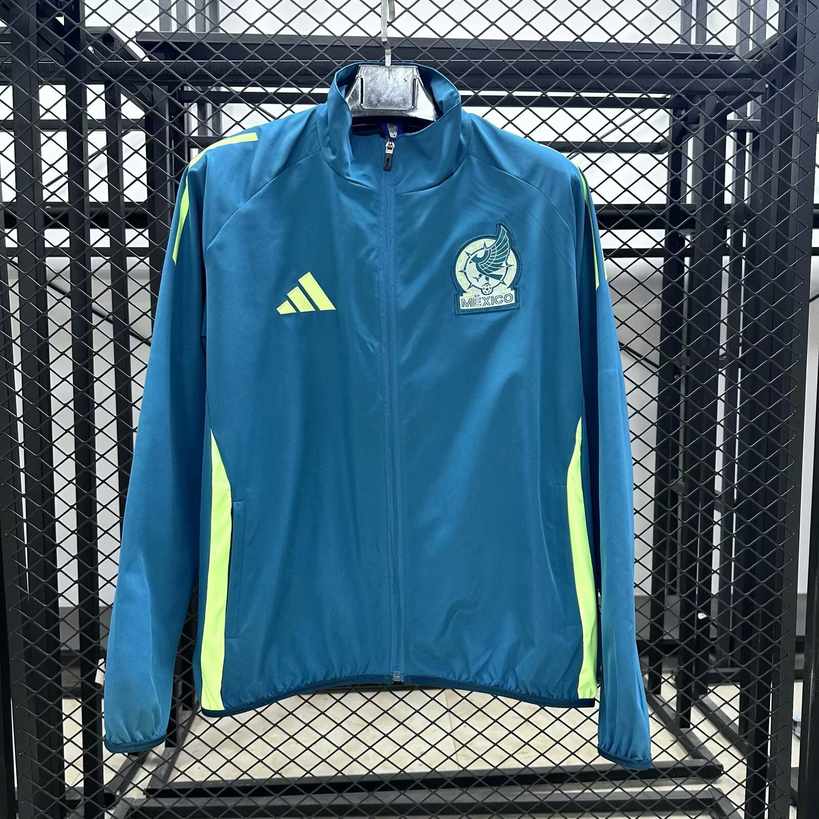 25 26 Mexico green Windbreaker Jacket size S-2XL 25 26 墨西哥 风衣