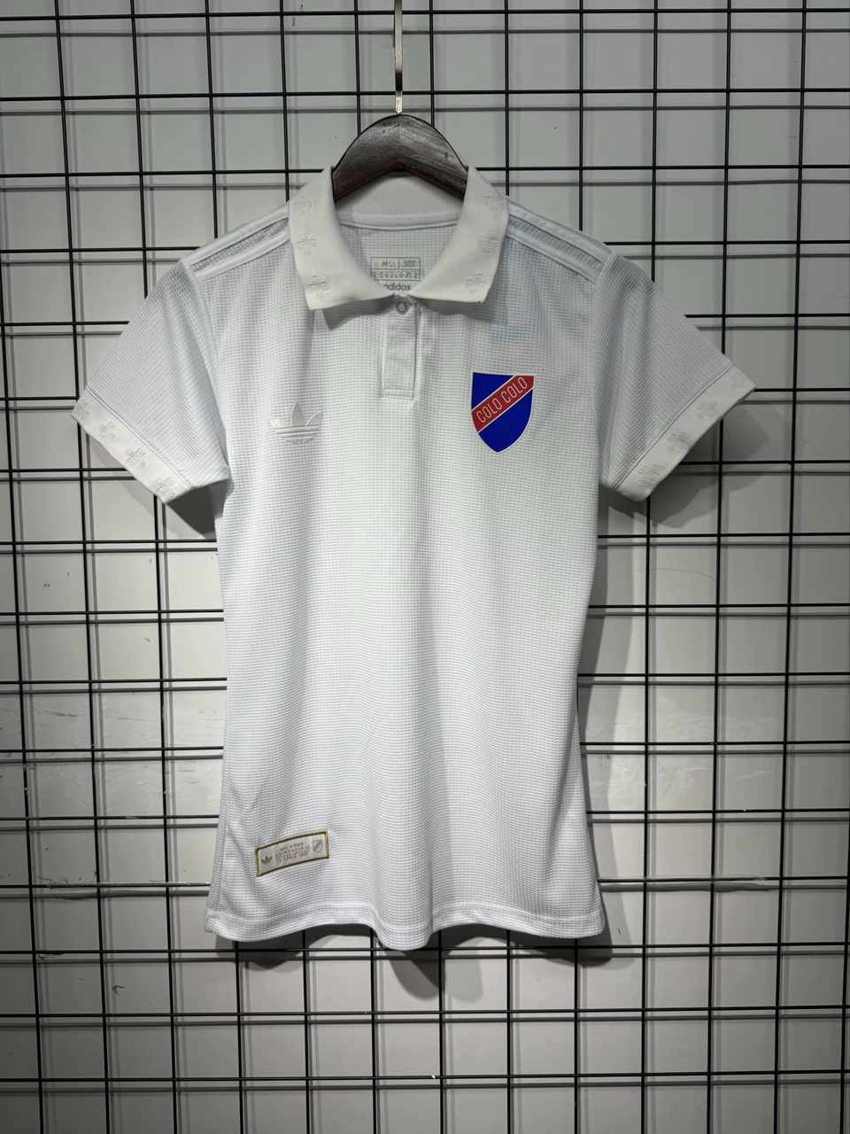 25 26 Colo-Colo Centenary women size S-2XL 25 26 科洛科洛 100周年白色翻领 女