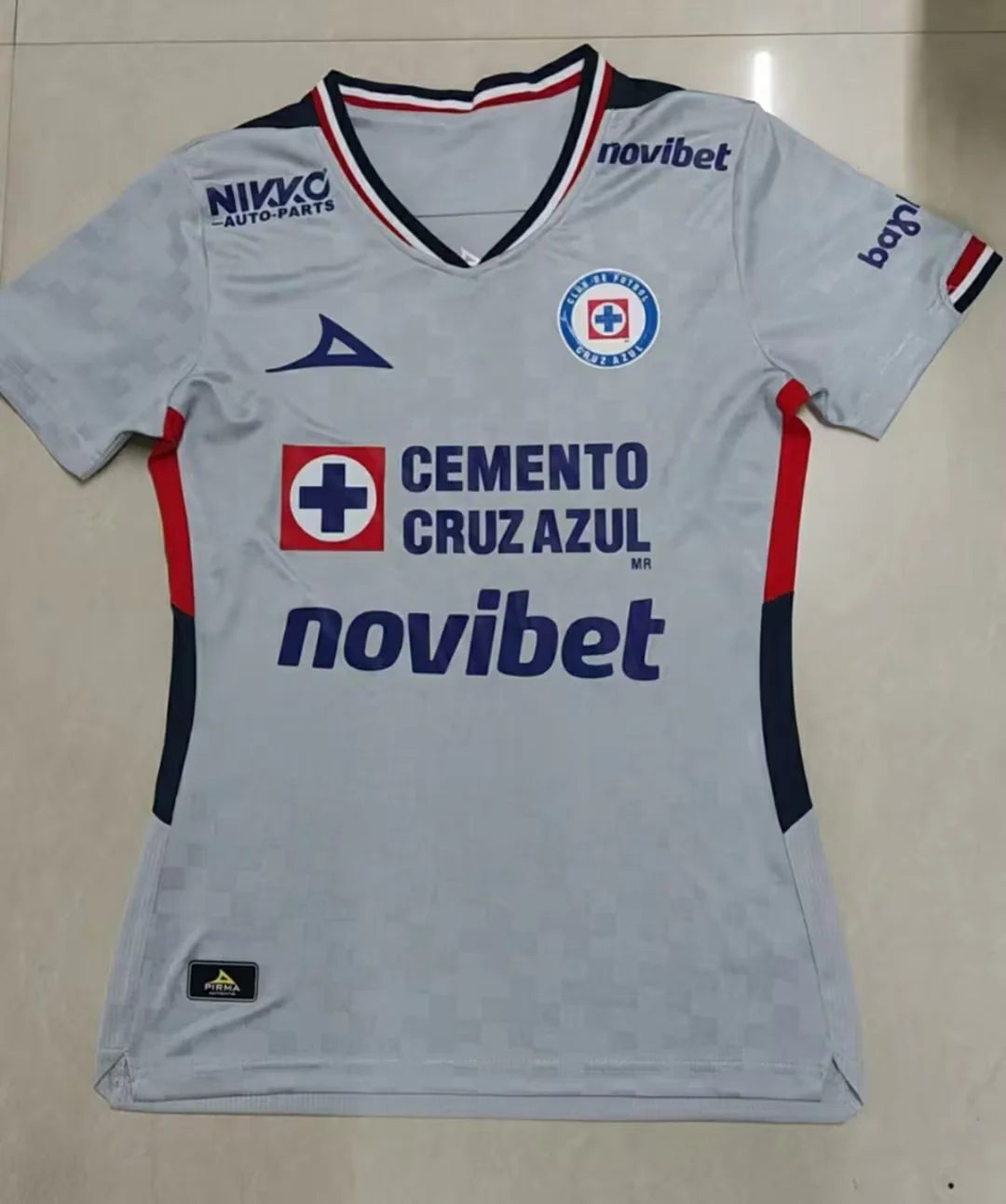 25 26 Cruz Azul away women size S-2XL 25 26 蓝十字 客场 女